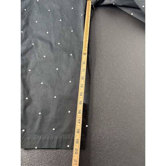 Croft & Barrow Women's Black Polka Dot Slimming Capri Pants Size M - Picture 9 of 10